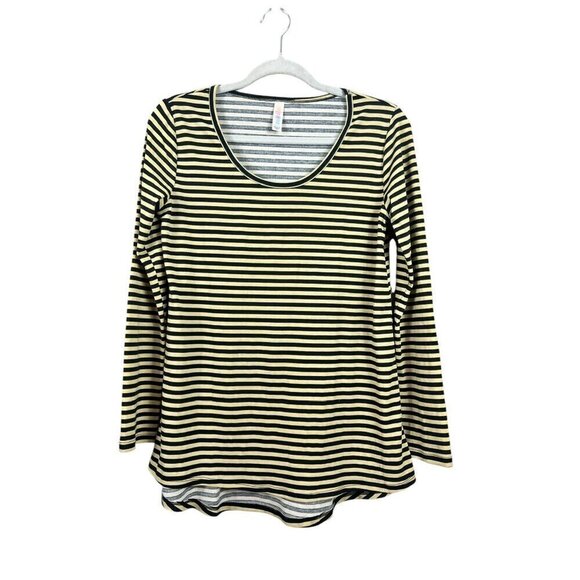 LuLaRoe Tops - LuLaRoe Women's Long Sleeve Tan & Black Top